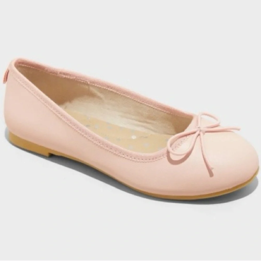 Kids' Diana Slip-on Ballet Flats - Cat & Jack™ Blush Memory Foam Insole Size 5 - Picture 8 of 8